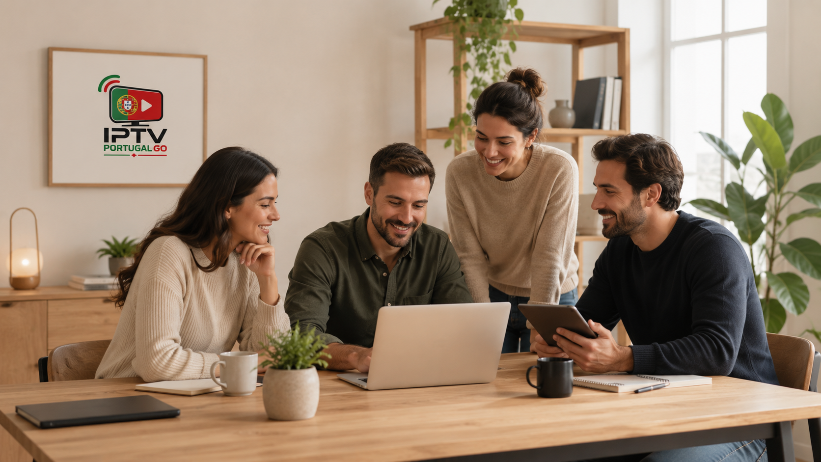 Equipa da IPTV Portugal Go ao serviço dos clientes em Portugal